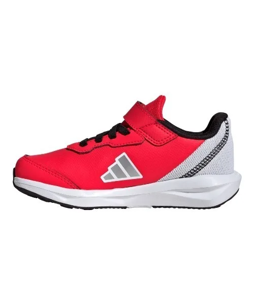 Детские кроссовки с растягивающимися шнурками adidas FAITO EL K красные — фото 2