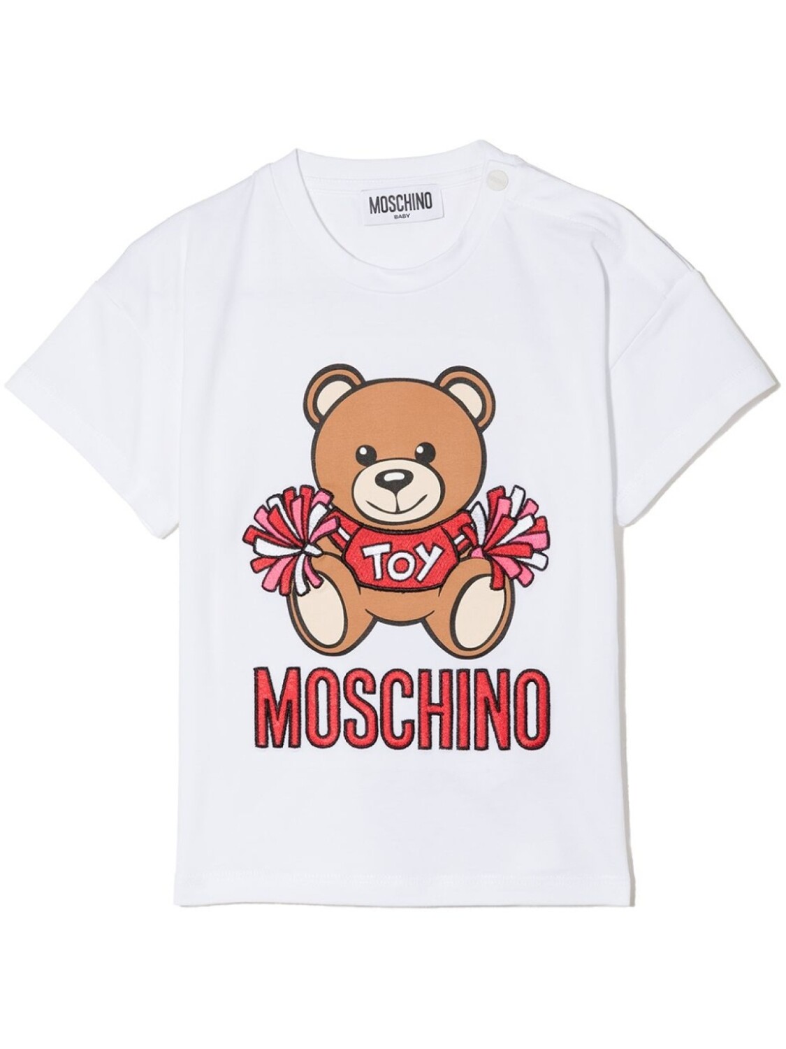 

Moschino Kids футболка с логотипом, белый