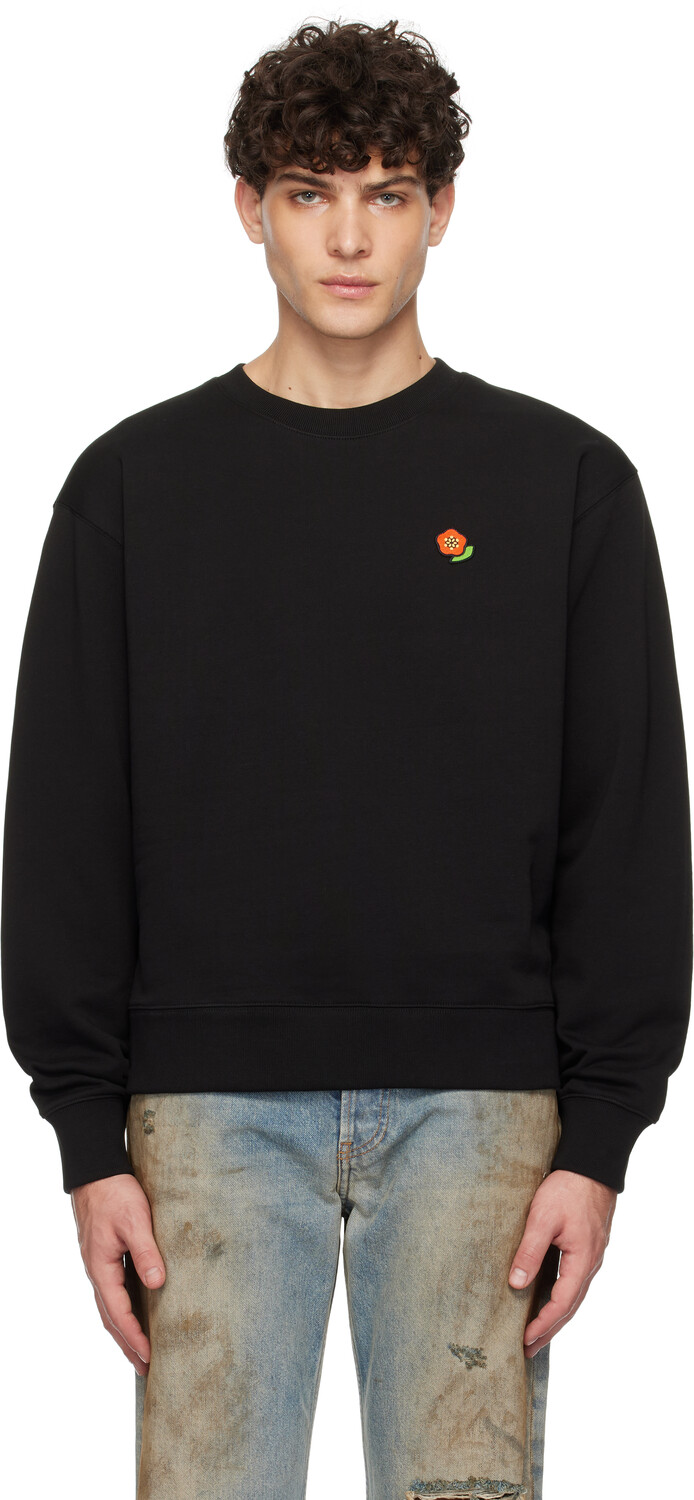 

Свитшот с вышивкой Paris Pop Kenzo, черный
