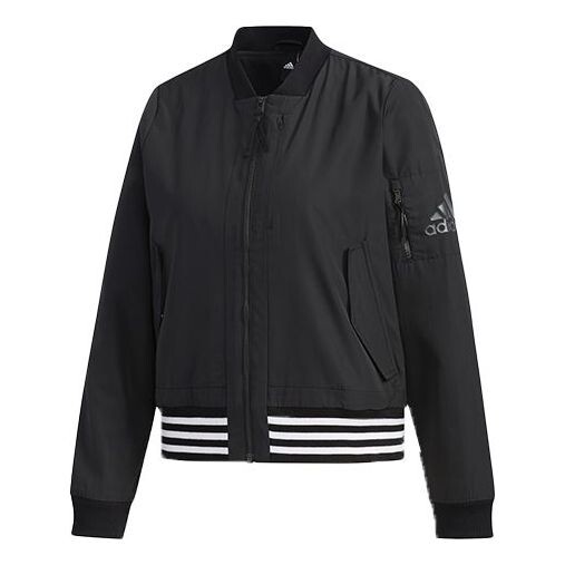 

Куртка тканые 3 полоски куртка-бомбер Adidas, черный