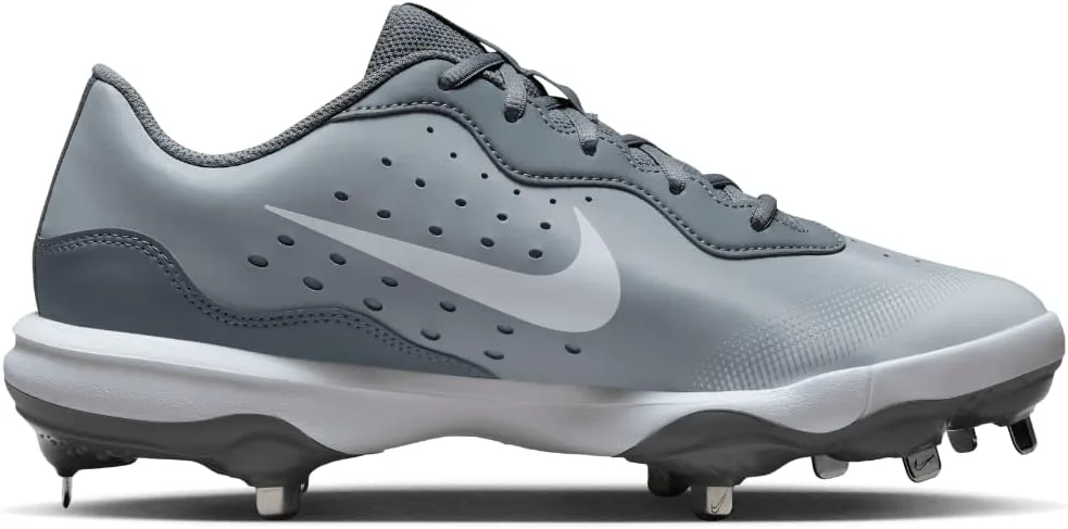 Бейсбольные бутсы Nike Alpha Huarache Varsity 4 Low Metal, серый — фото 3