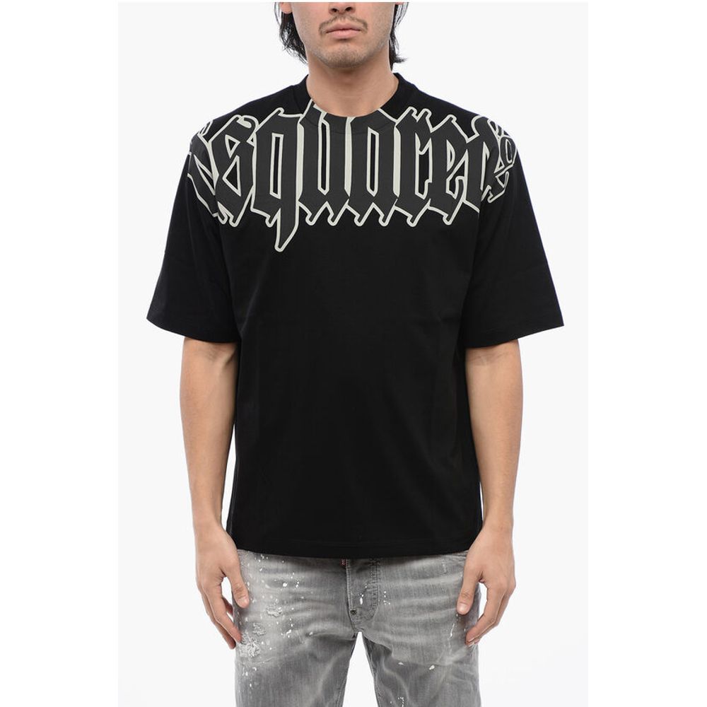 

Футболка свободного кроя D2 GOTHIC из хлопка Dsquared2, Black
