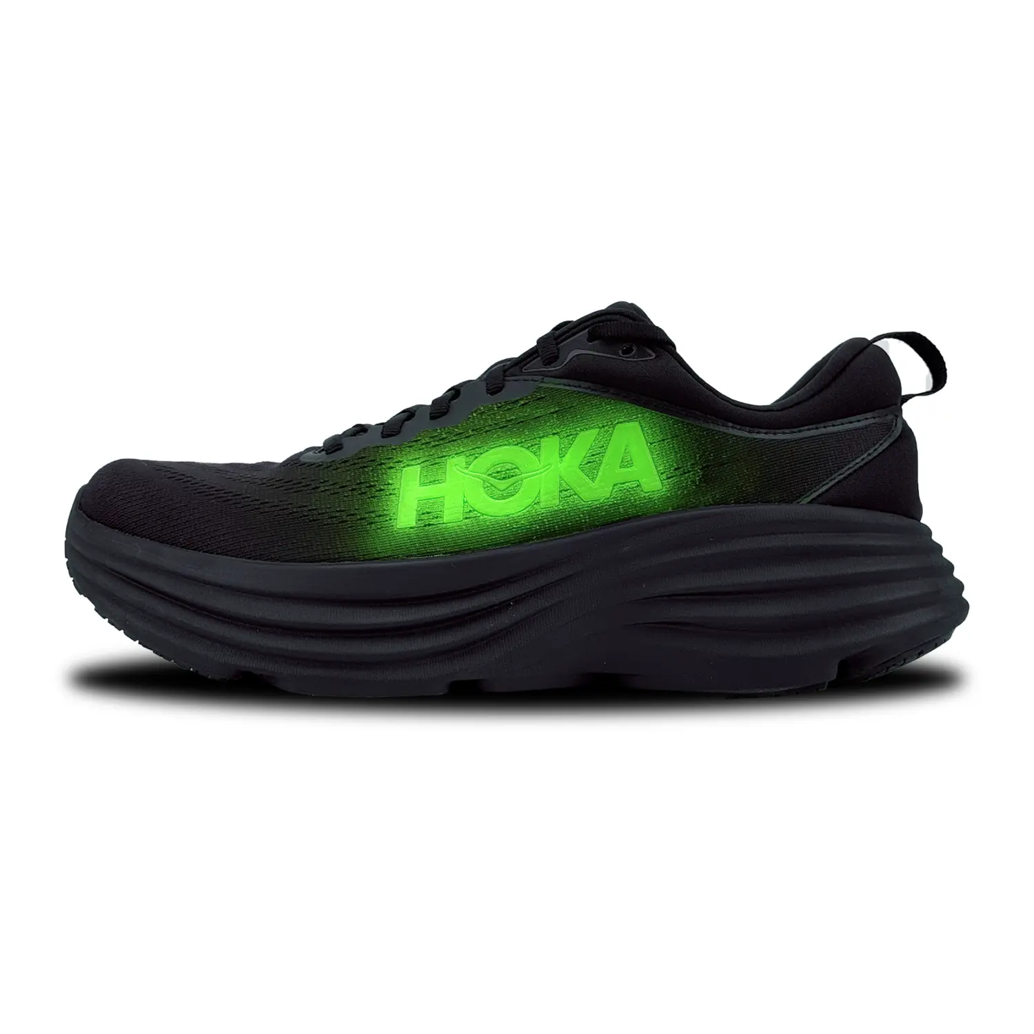 

Кроссовки Bondi 8 женские с низким верхом, черные/зеленые Hoka One One