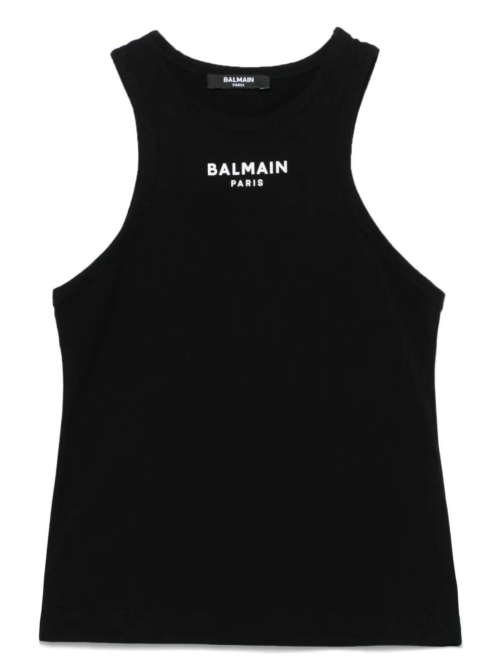 

Топ с логотипом Balmain Kids, черный