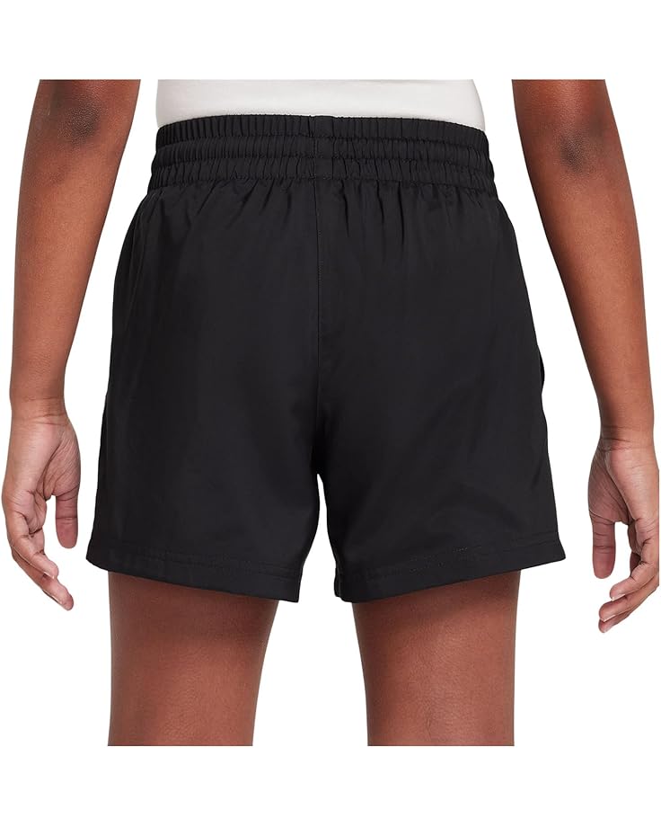 Шорты Nike Kids Sportswear Club 4.5" Woven Shorts, черный/белый — фото 2