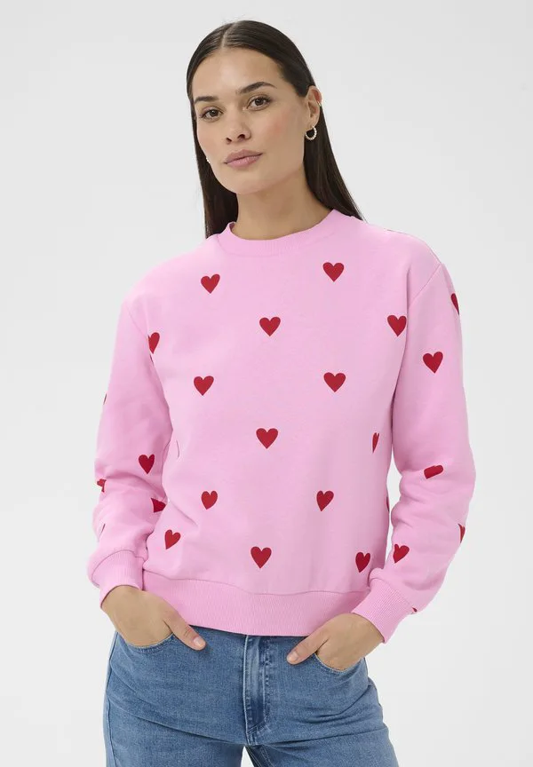 

Толстовка мейбл Kaffe, Pink Frosting Red Big Hearts, Красный, Толстовка мейбл Kaffe, Pink Frosting Red Big Hearts