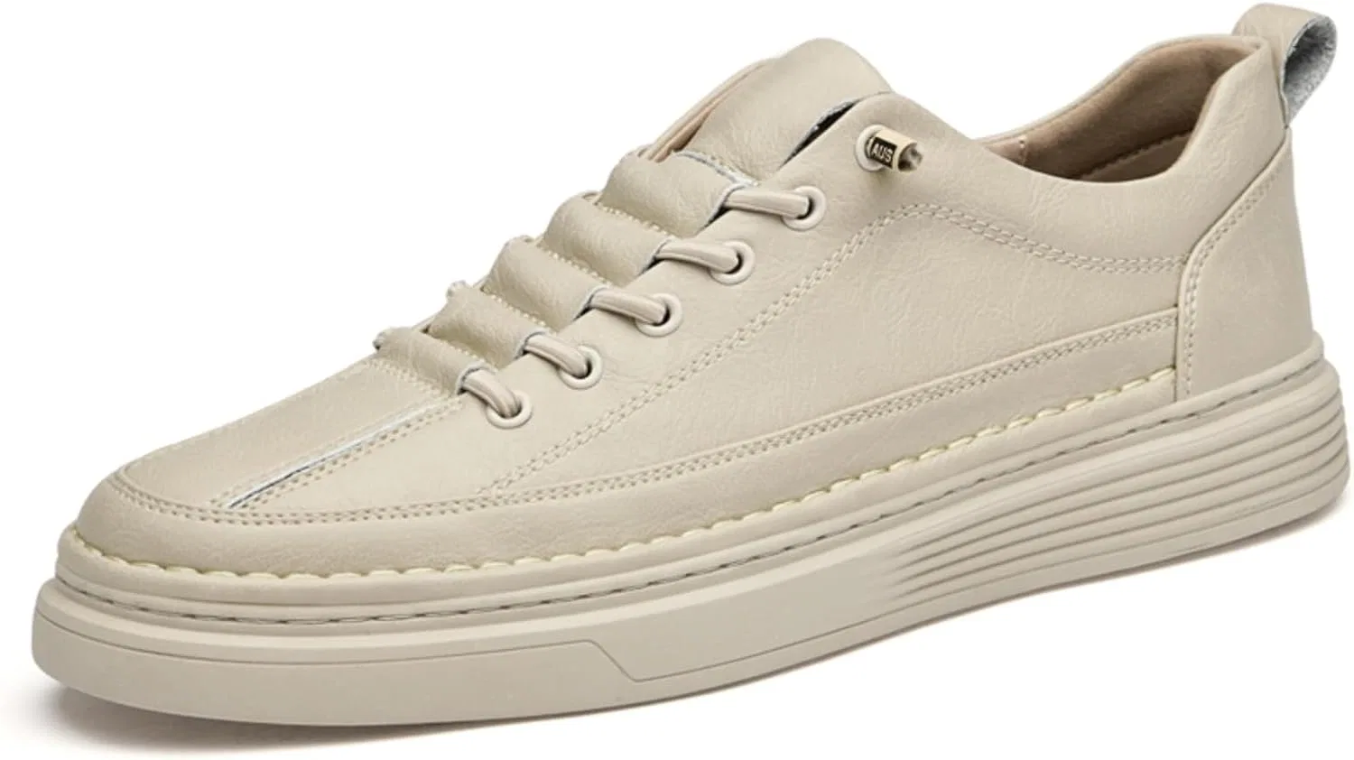 Мокасины кожаные Beige Mnatop — фото 4