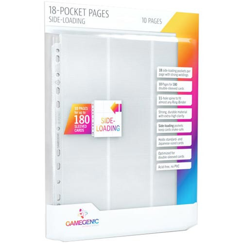 

Карточная игра Gamegenic Sideloading 18-Pocket Pages: White (10)