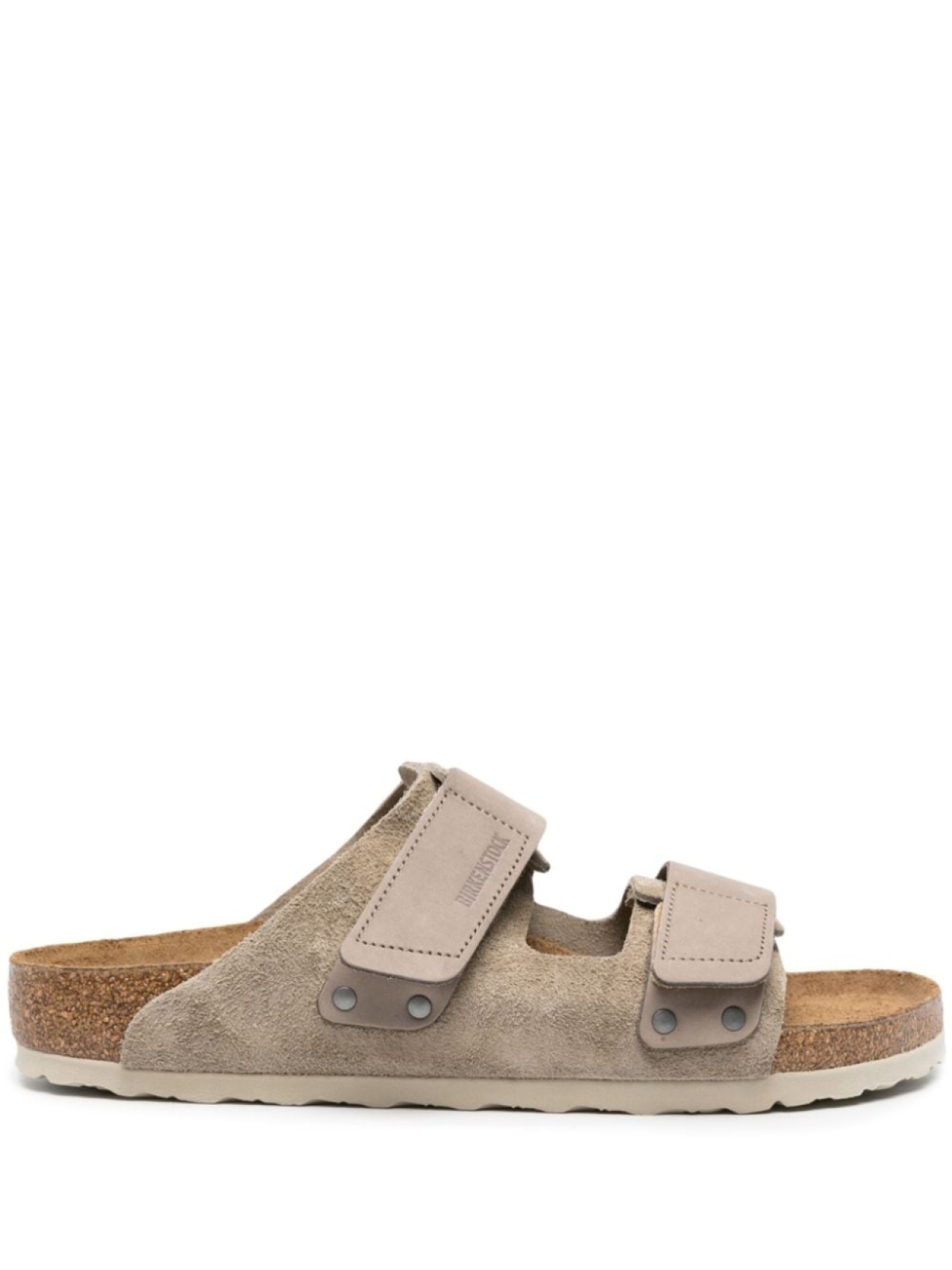 

Birkenstock Kyoto touch-strap leather sandals, нейтральный цвет