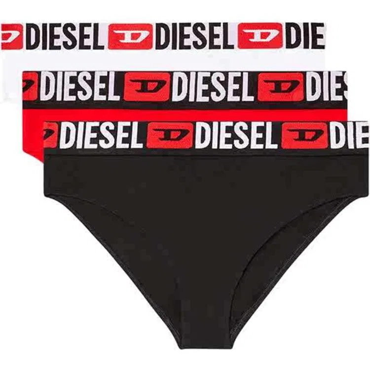 Боксеры 3 шт. DIESEL белый+черный+красный