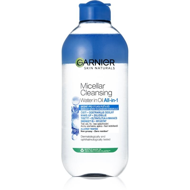 

Мицеллярная вода Garnier Skin Naturals ухаживающая для очень чувствительных глаз с контактными линзами 400 мл Inna Marka