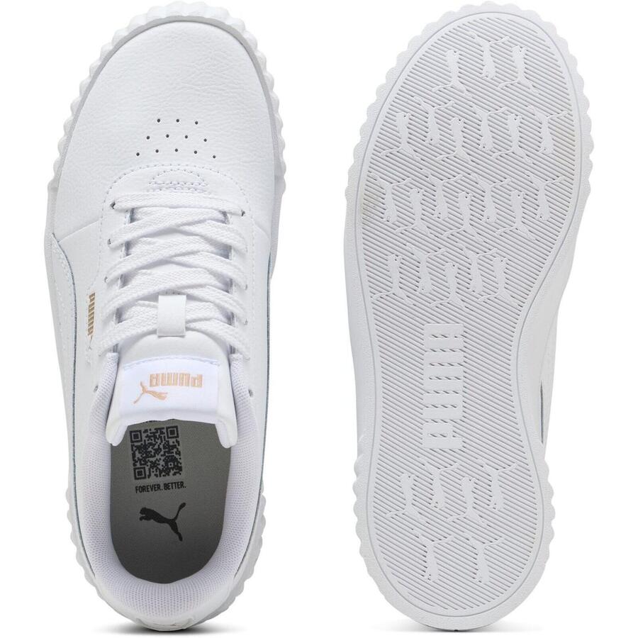 Кроссовки Puma Carina 3.0 Jr, белые, унисекс — фото 2