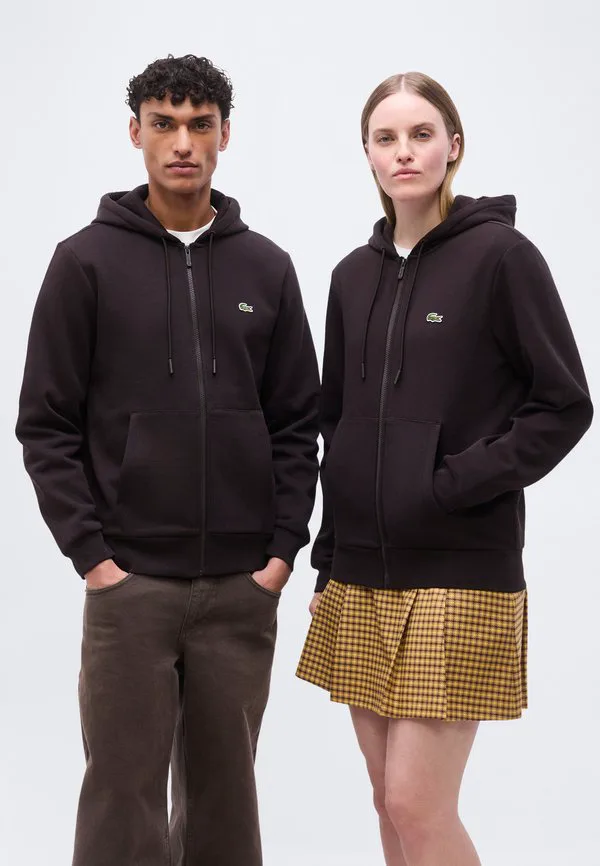 Универсальная толстовка на молнии Lacoste, Dark Brown — фото 3