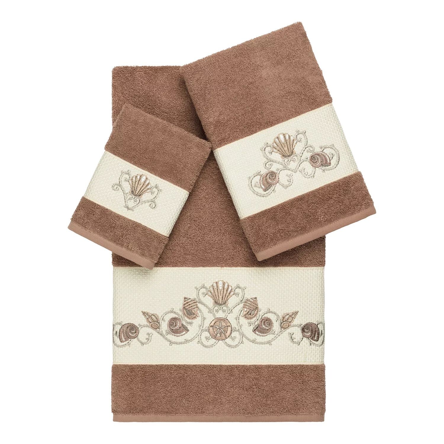 

Linum Home Textiles Bella Набор украшенных банных полотенец из 3 предметов