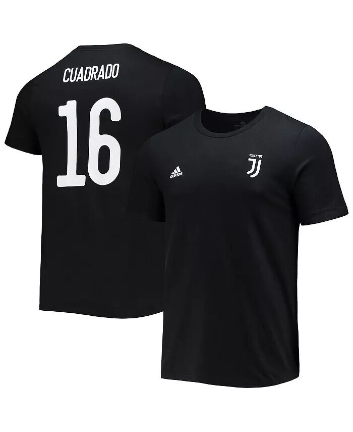 

Мужская черная футболка с именем и номером усилителя Juan Cuadrado Juan Cuadrado Adidas
