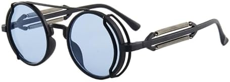 

Овальные солнцезащитные очки из сплава для мужчин, панк-солнцезащитные очки для женщин, зеркальные солнцезащитные очки для женщин, очки с защитой от УФ-излучения UV400 MTZJH, C6