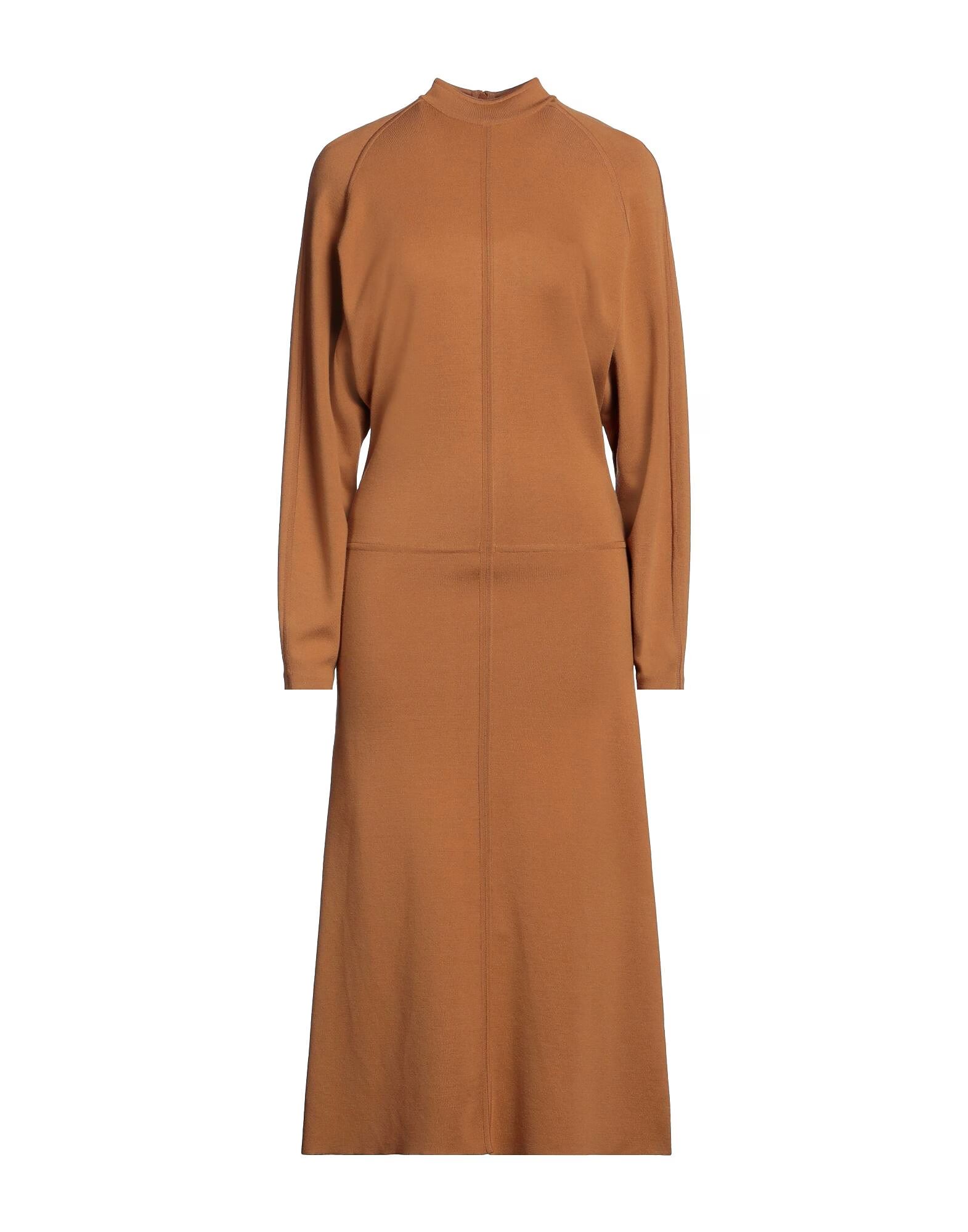 

Платье миди Saint Laurent, коричневый