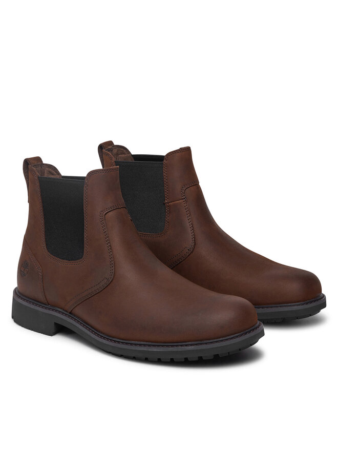 Мужские ботинки челси Timberland Stormbucks кожаные, коричневый — фото 2