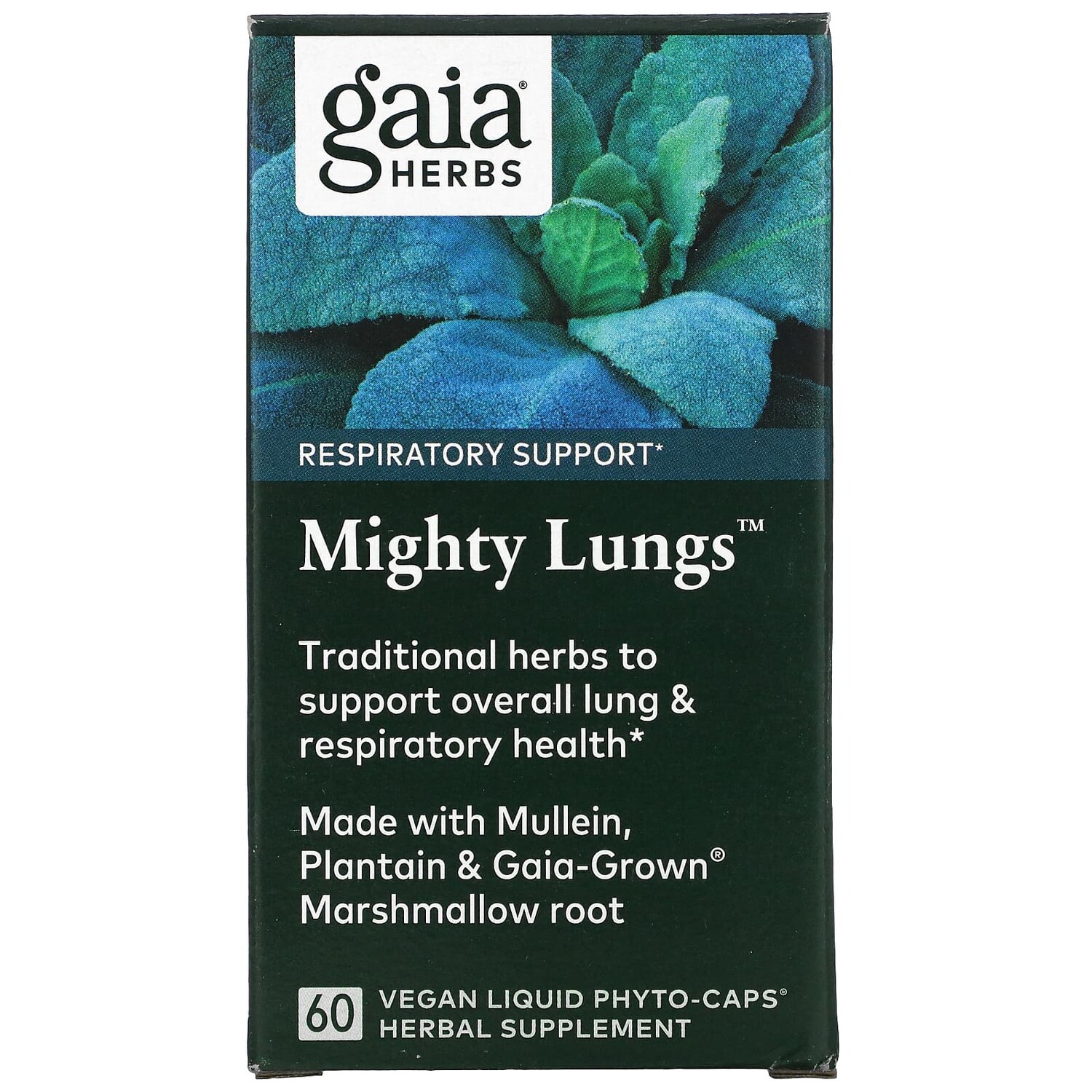 

Gaia Herbs Mighty Lungs 60 Vegan Liquid Phyto-Caps