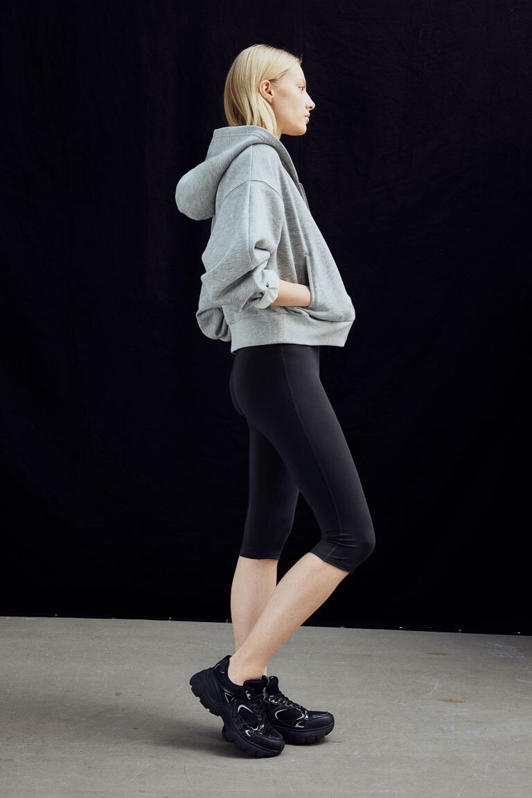 

Спортивные леггинсы drymove capri H&M, черный