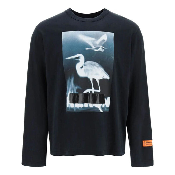 

Футболка censored heron long-sleeve t-shirt 'black white' Heron Preston, черный