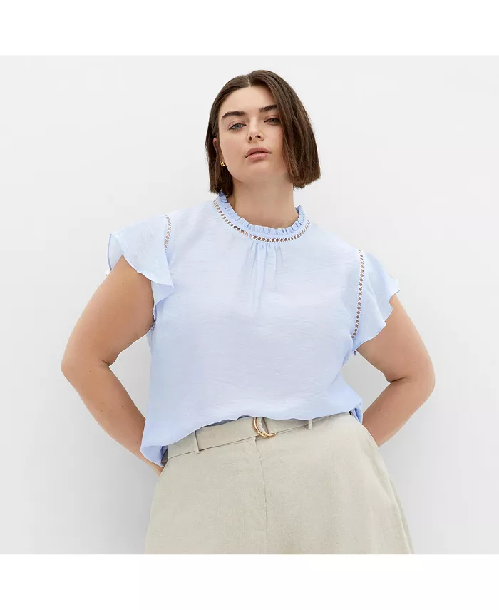 

Топ Lorelai размера плюс CITY CHIC, синий