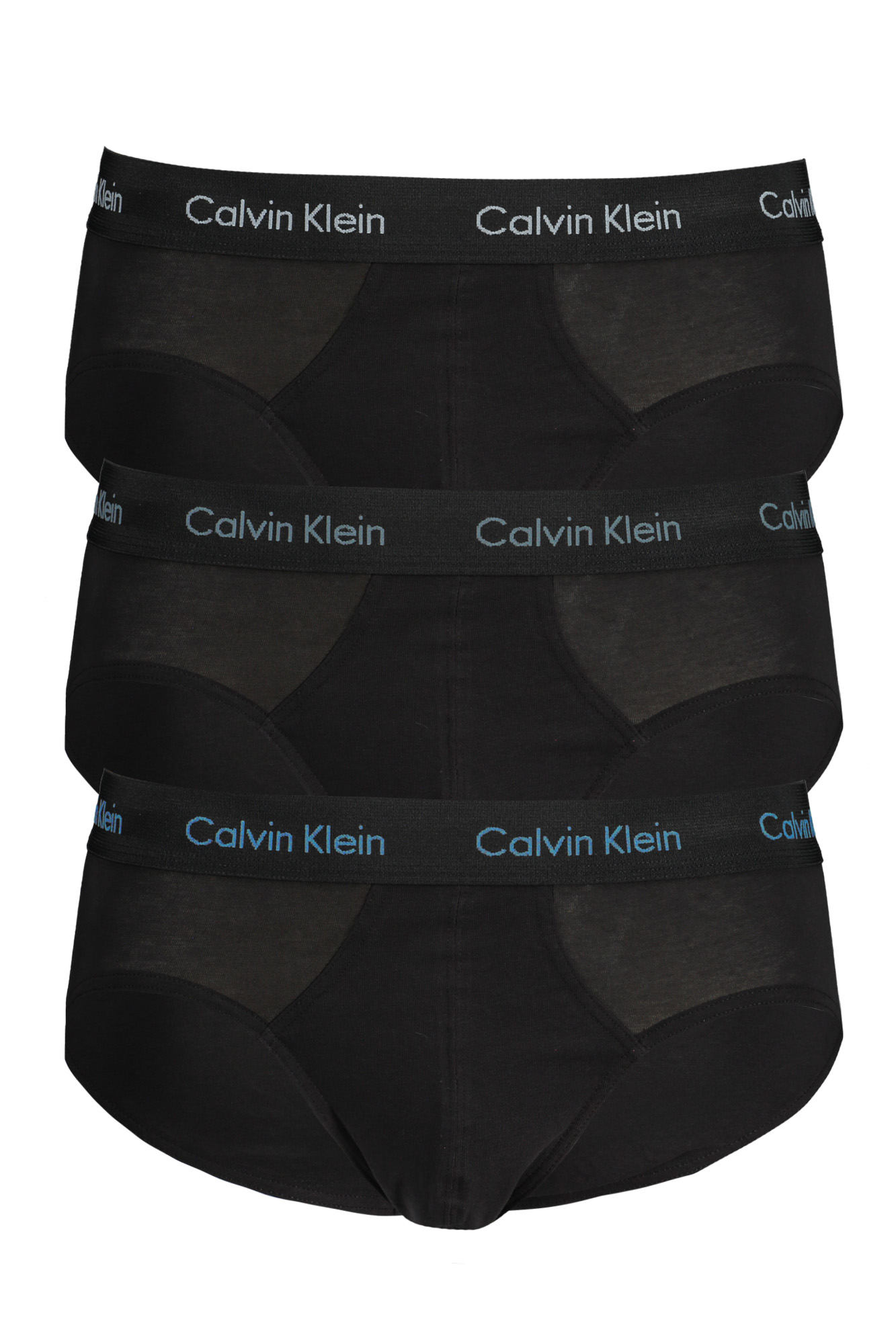 

Трусы мужские Calvin Klein хлопковые с принтом на резинке 3 шт, черный