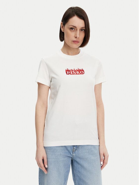 

Футболка обычного кроя Trapani 105050 A2D6 Pinko, белый