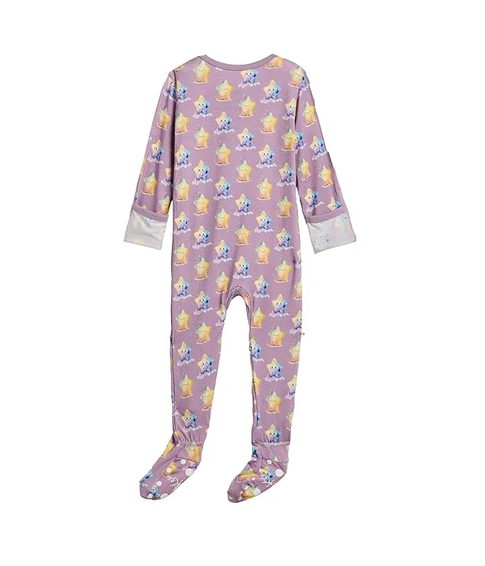Пижама-слип с двухсторонней молнией Print Footie Kickee Pants Kids, Denim Tractors/Windmills — фото 2