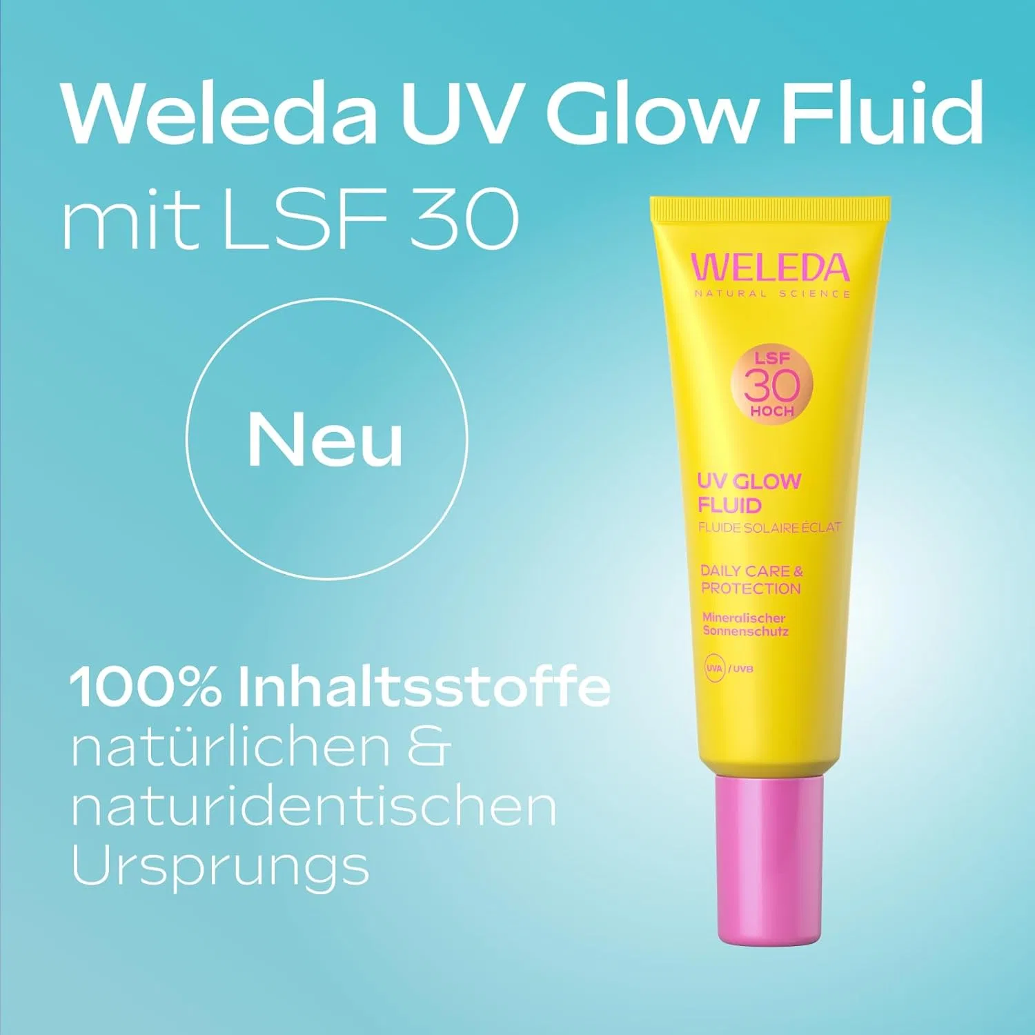 Солнцезащитный флюид для лица «Bio Glowy UV Fluid SPF 30» от WELEDA Weleda — фото 3