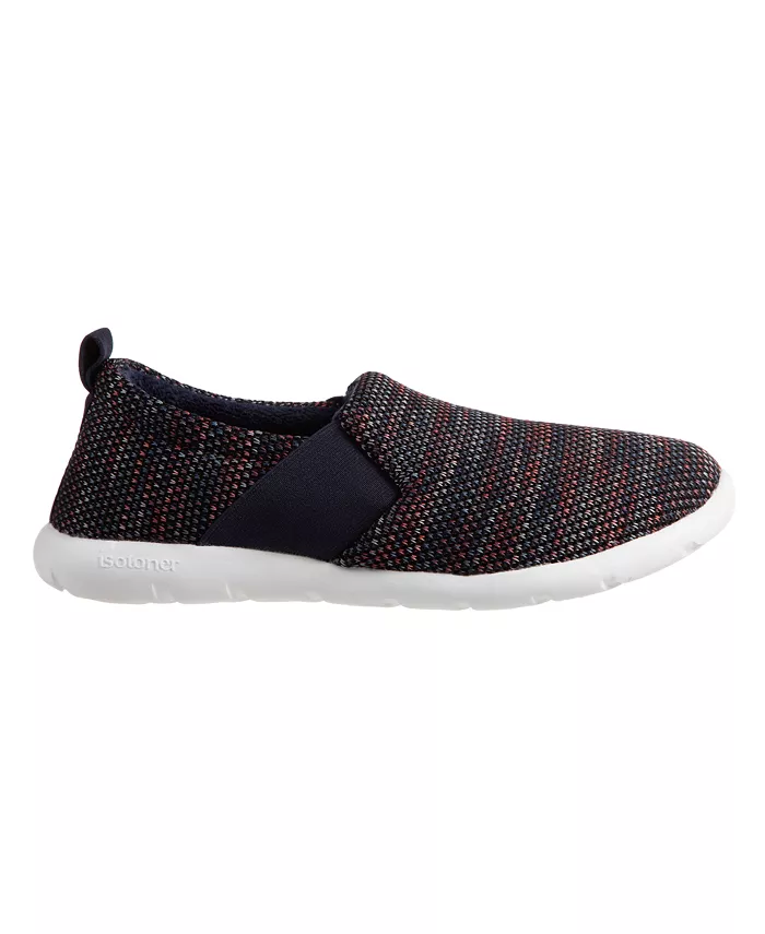 Женские спортивные слипоны Zenz from Isotoner Indoor/Outdoor Knit Lauren Isotoner Signature, синий — фото 2