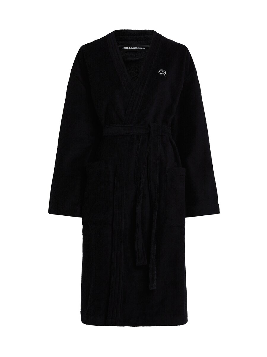 

Халат Karl Lagerfeld Long Bathrobe IKON, черный