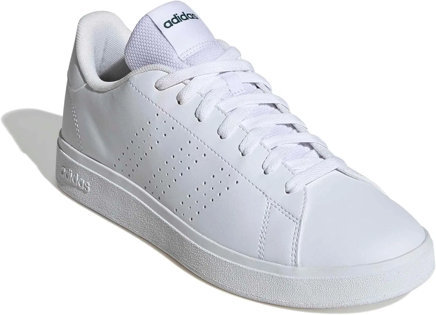 Кроссовки Adidas Unisex Advantage Base 2.0, Cloud White Collegiate Green — фото 3