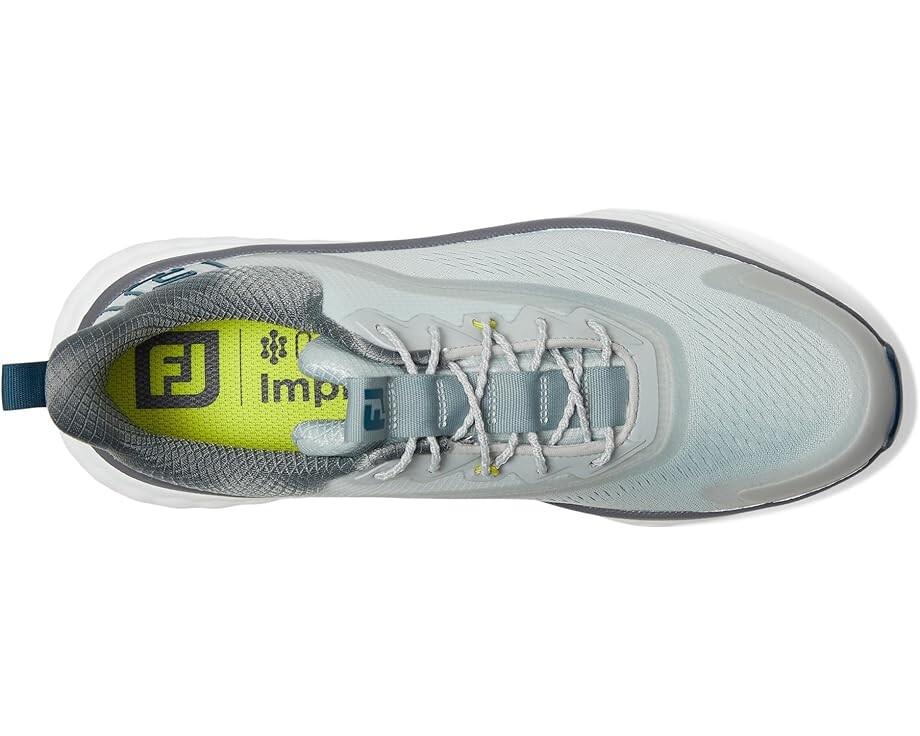 Кроссовки FootJoy FJ Quantum Golf Shoes, цвет Grey/White/Bliue — фото 2