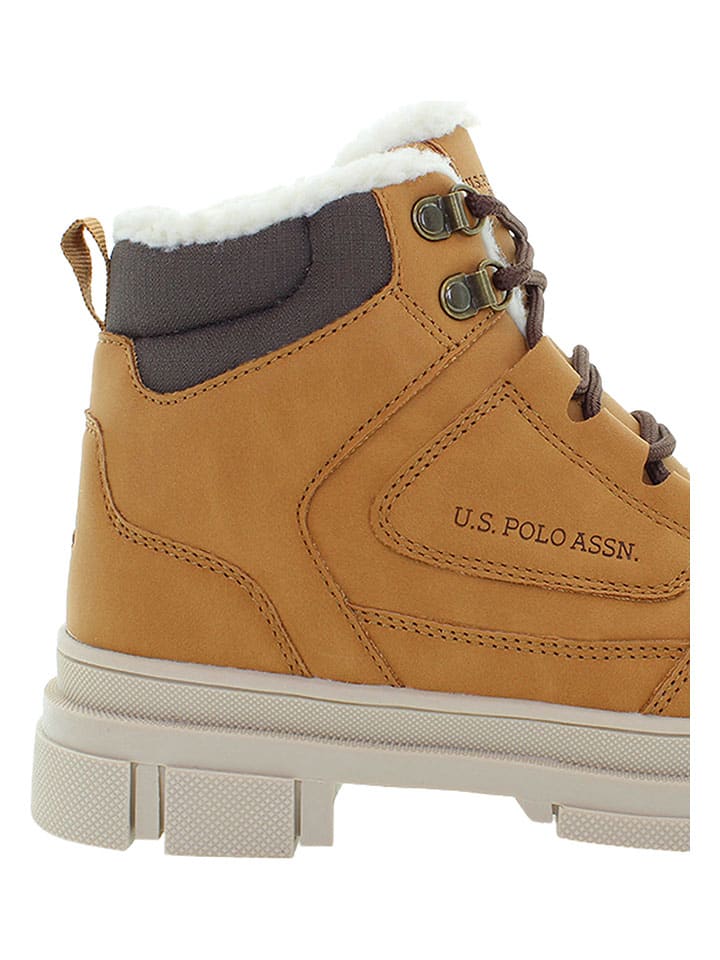 U.S. Polo Assn. Ботинки светло-коричневого цвета — фото 3