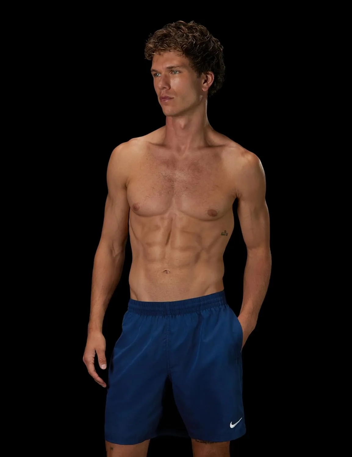 Мужские плавки Nike Swim Breaker Essential 7" с подкладкой Volley, темно-синий — фото 2