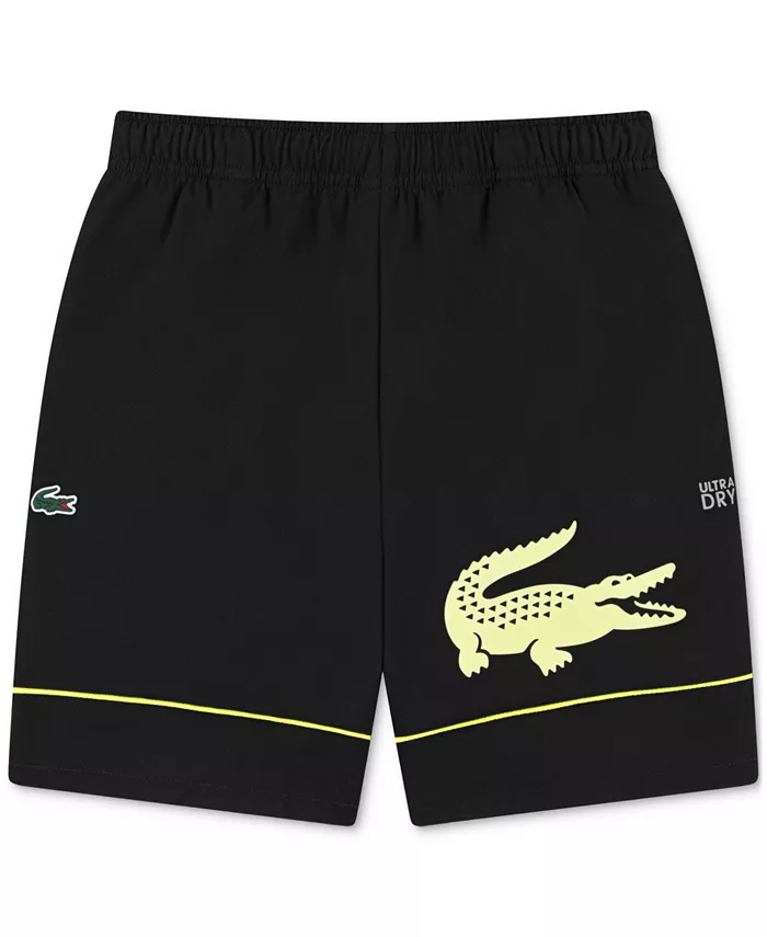

Большие шорты Big Boys UltraDRY Big Croc Woven Lacoste, черный