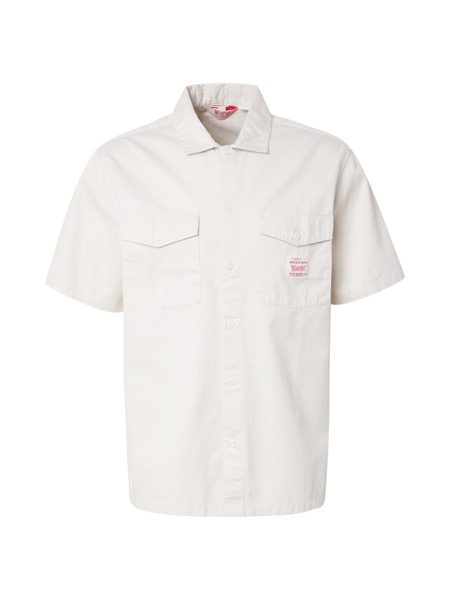

Рубашка на пуговицах классического кроя LEVI'S Short Sleeve Worker Shirt, светло-серый