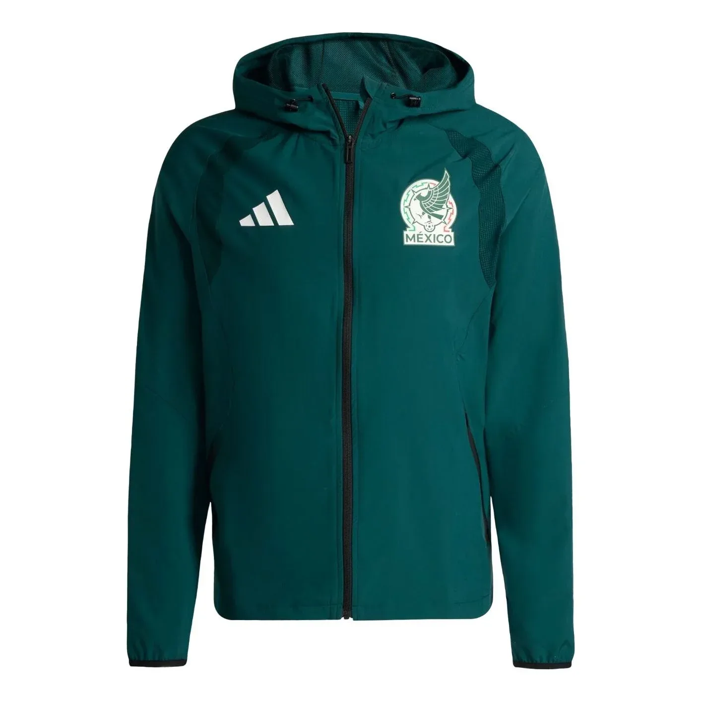 Ветровка Adidas Mexico Tiro Travel Full Zip Windbreaker 'Aurora Ivy', зеленый