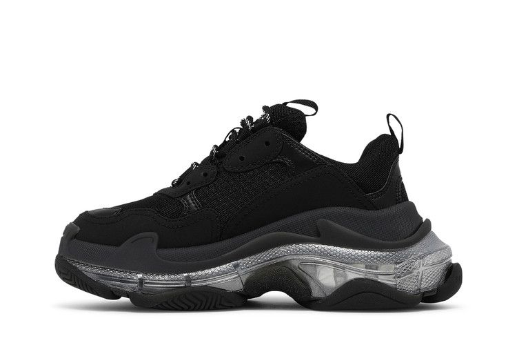 Кроссовки Balenciaga Balenciaga Wmns Triple S Sneaker 'Black Iridescent', черный — фото 4