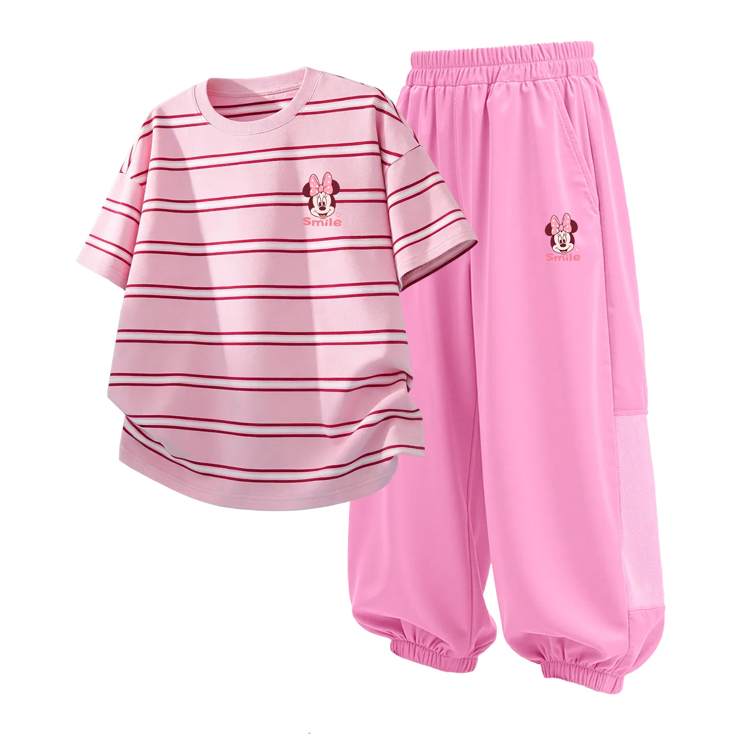 Детский спортивный костюм Casual Sportswear 2 Piece Set Disney, Di Smile Nini K Brown+Di Smile Nini Strawberry Pink