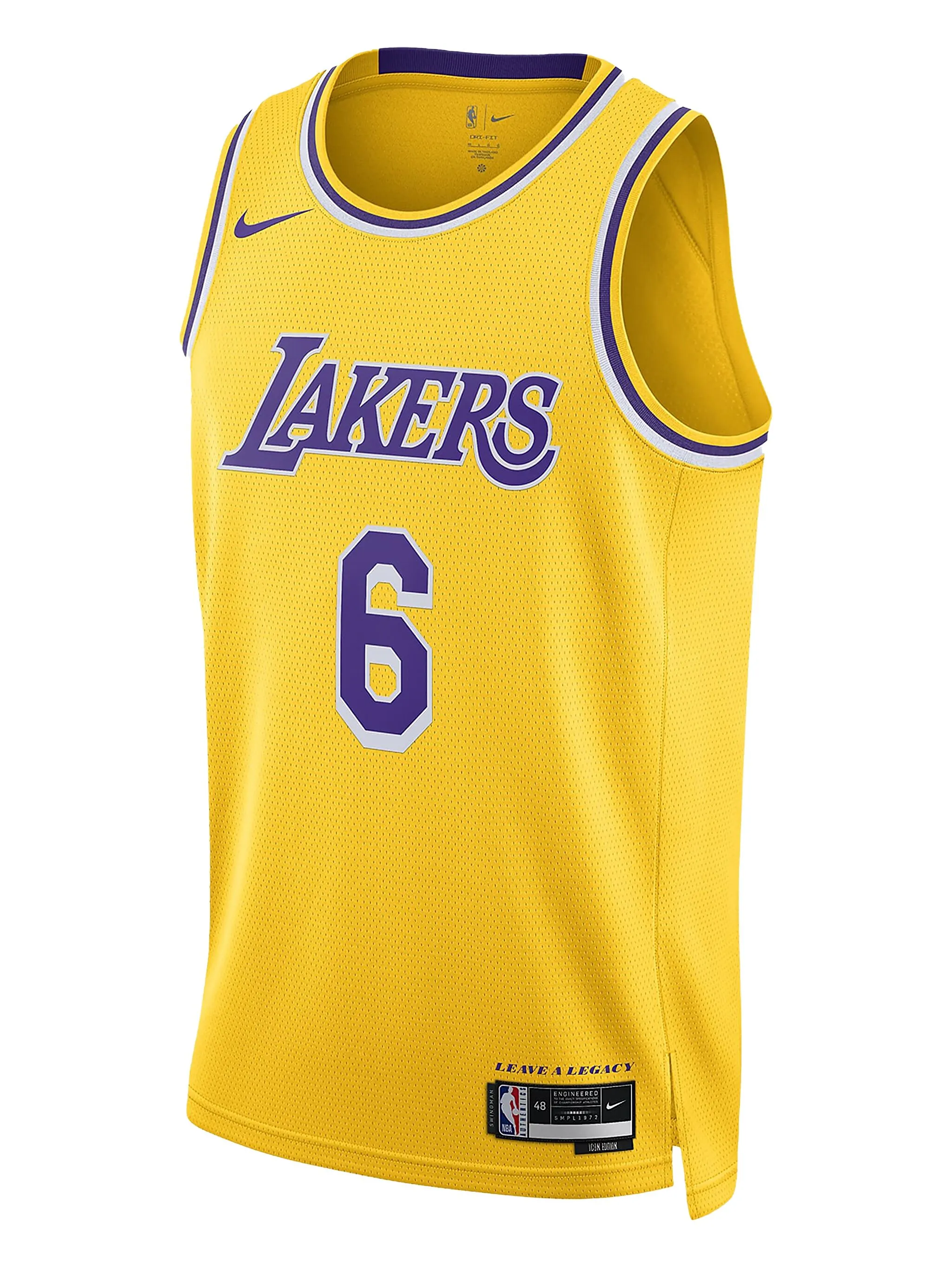 

Топ NBA La Lakers Icon Edition Lebron James 2022/23 Nike, желтый