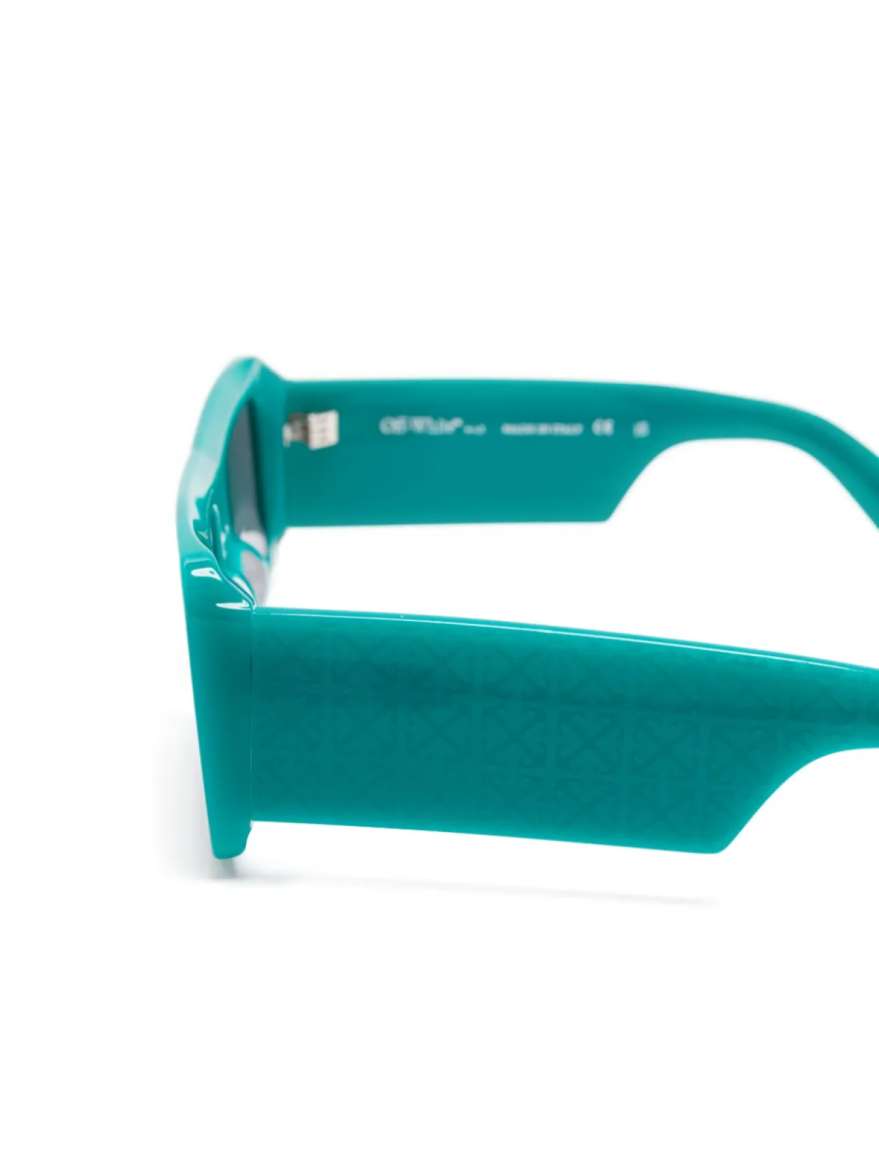 Off-White Eyewear солнцезащитные очки в прямоугольной оправе, зеленый — фото 3
