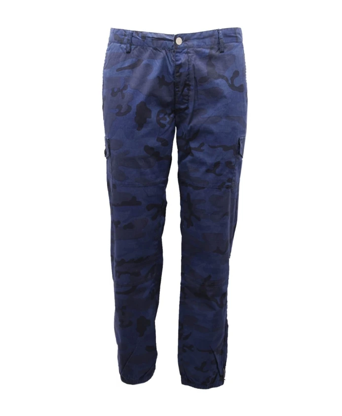 

Камуфляжные брюки-карго, произведенные в Италии. Hydrogen, синий