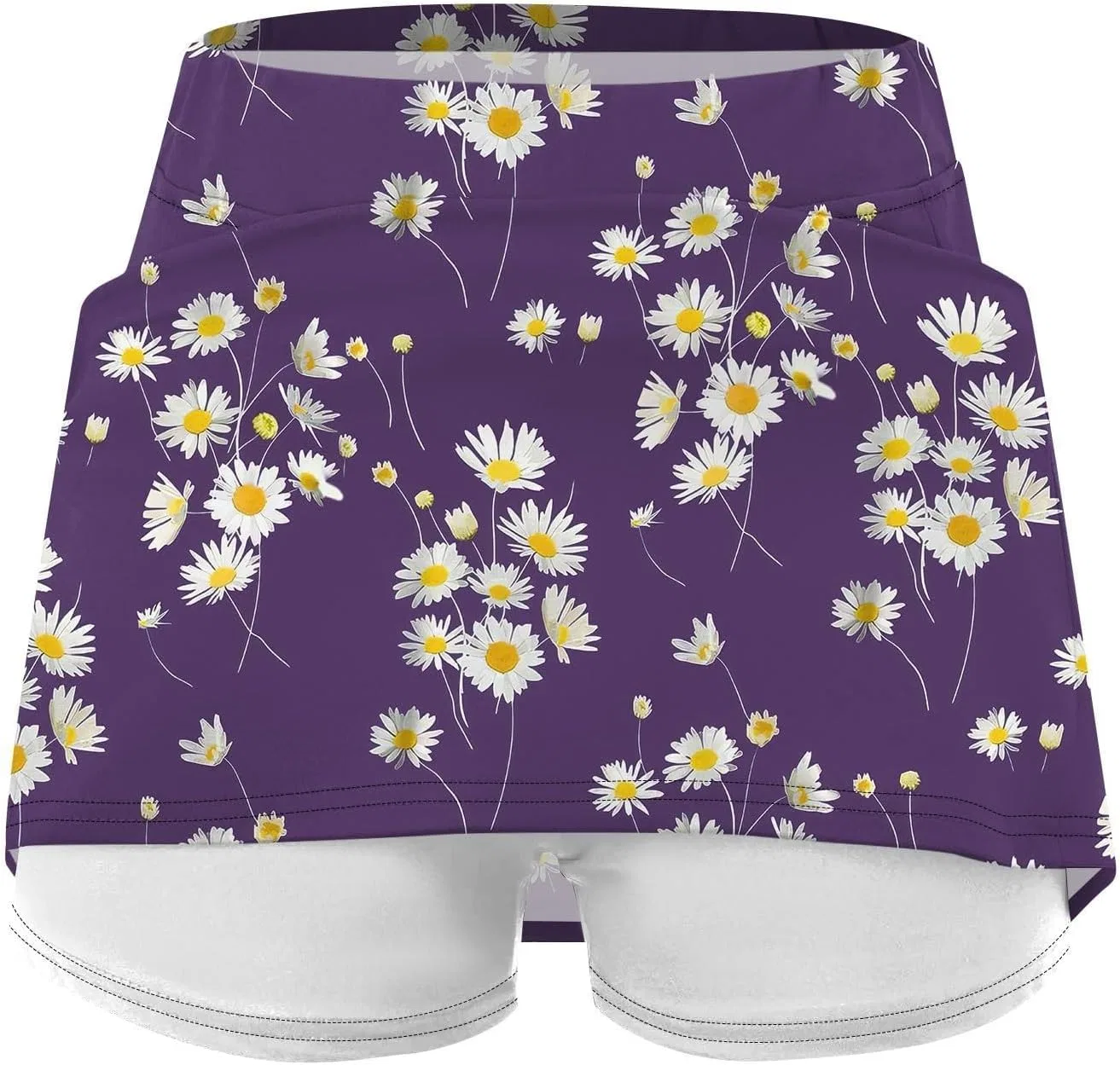 Юбка-шорты Athletic Skort с принтом Floral, 8-purple — фото 2