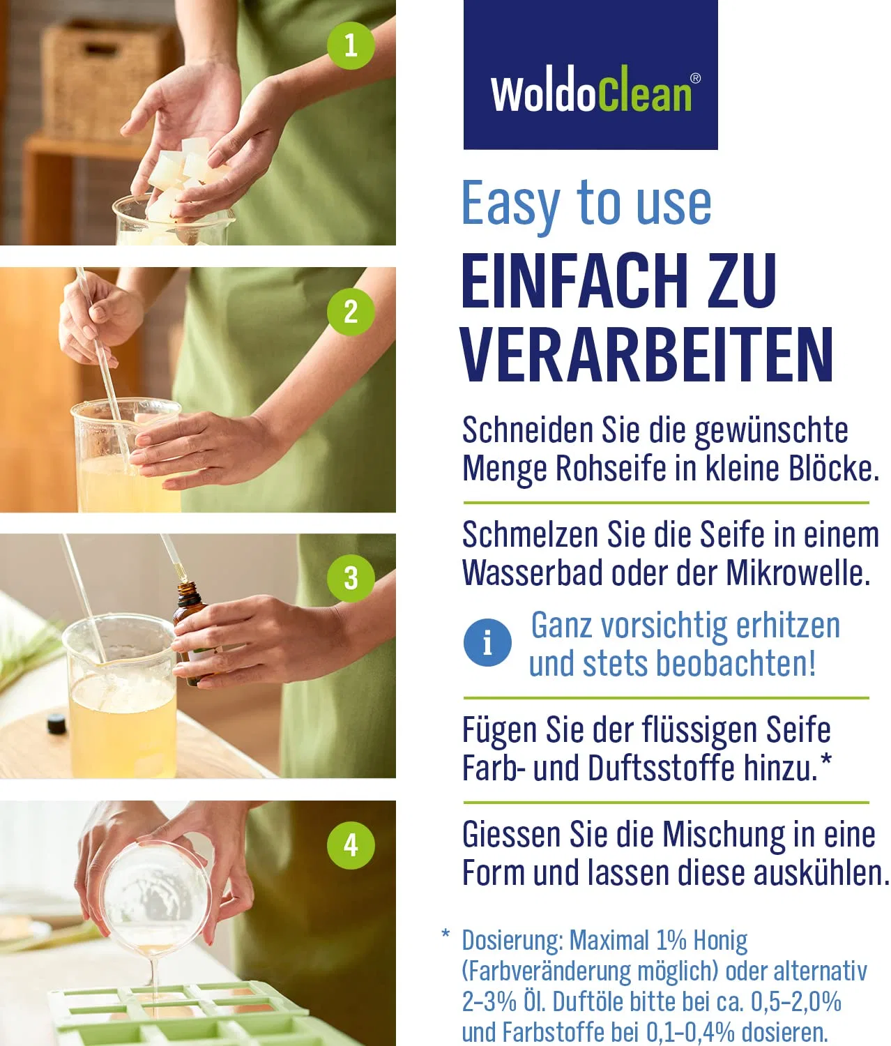 Прозрачная глицериновая мыльная основа с алоэ вера, 1 кг Woldoclean — фото 4
