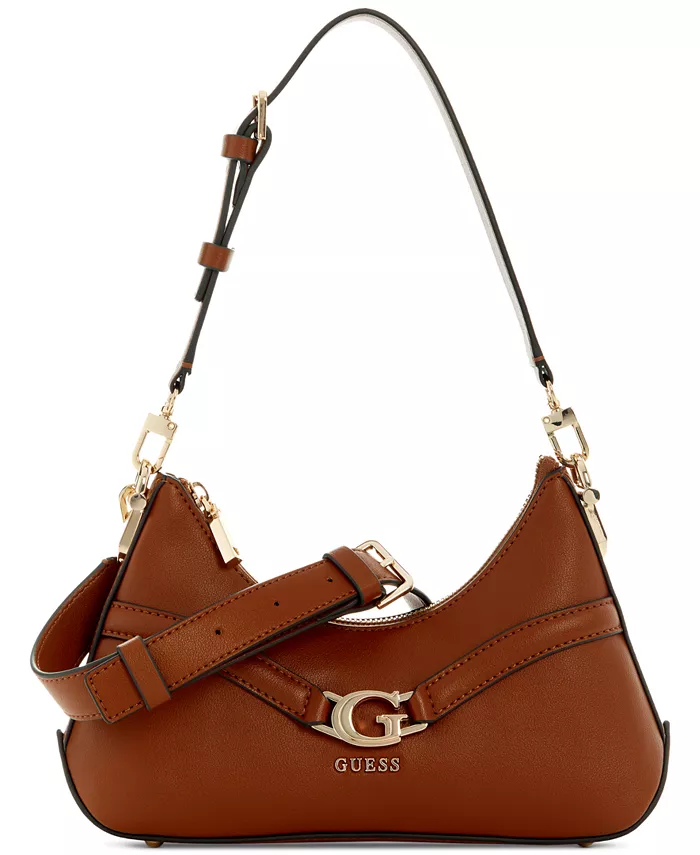 

Сумка через плечо Dea Small Top Zip GUESS, коричневый/бежевый