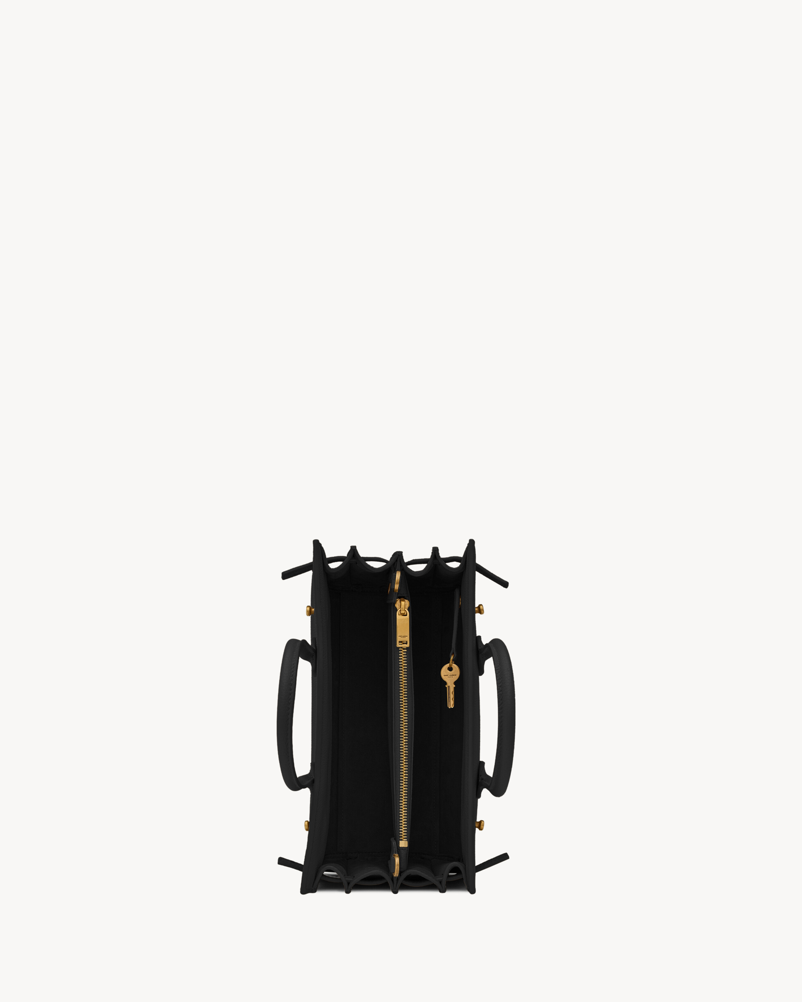 Сумка Sac de Jour из мягкой зернистой кожи - размер baby Saint Laurent, черный — фото 4