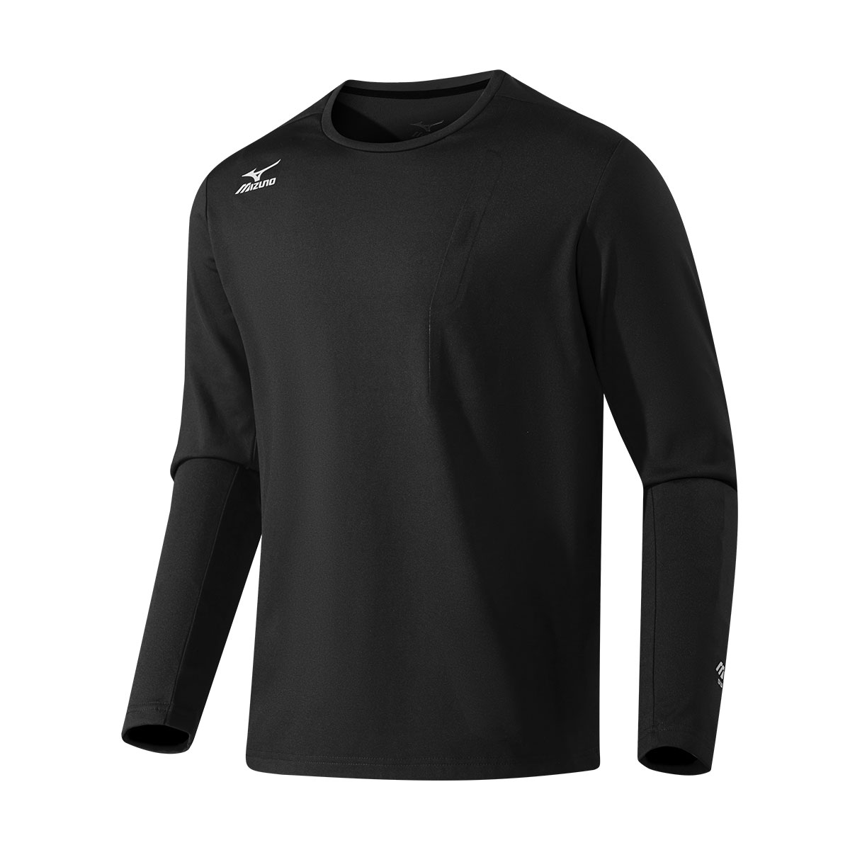 

Термальная футболка с круглым вырезом для активного отдыха, студентов, поездок на работу и спорта, унисекс Mizuno, черный