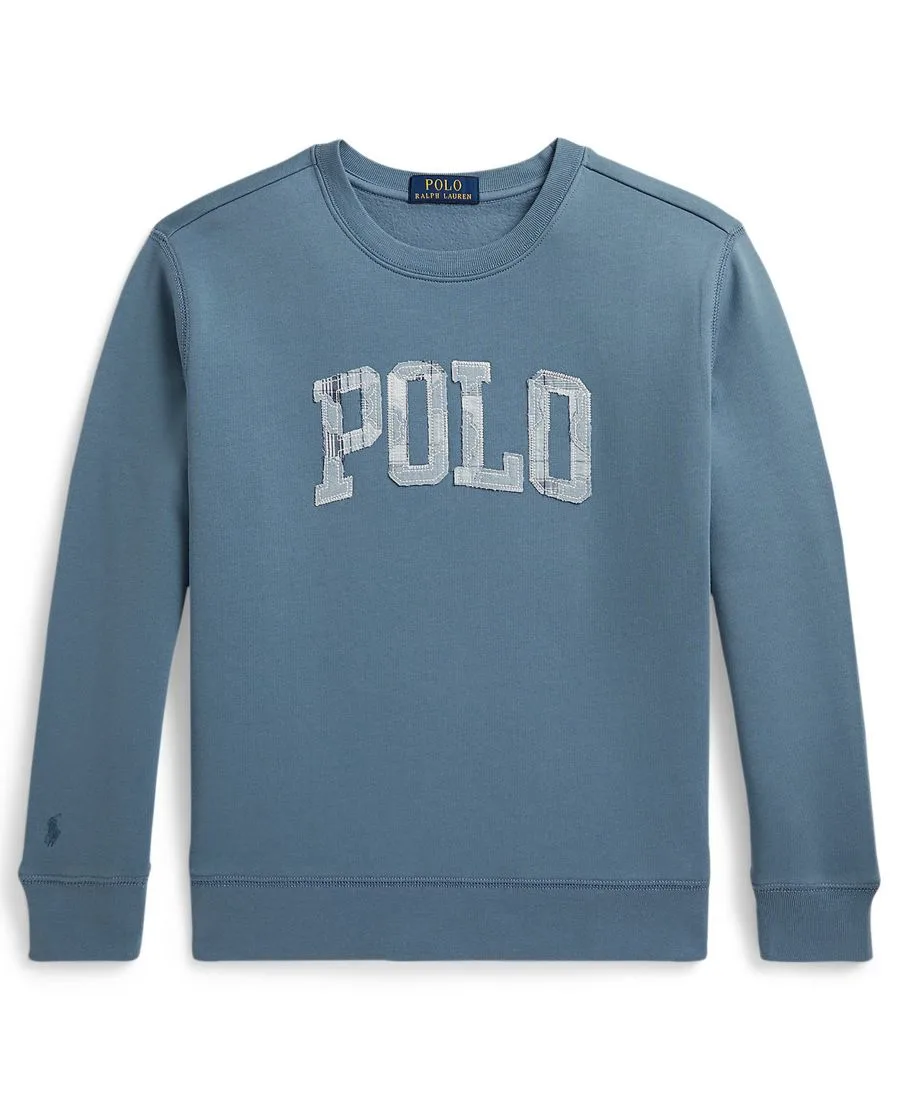 Детская толстовка с длинными рукавами и круглым вырезом, размер 8-20 Polo Ralph Lauren, синий